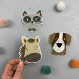 Hund Katze Pferd - Patch Bundle
