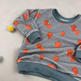 Oversize Sweatshirt - Stretch Frottee/Unentbeerlich (9-12 M)