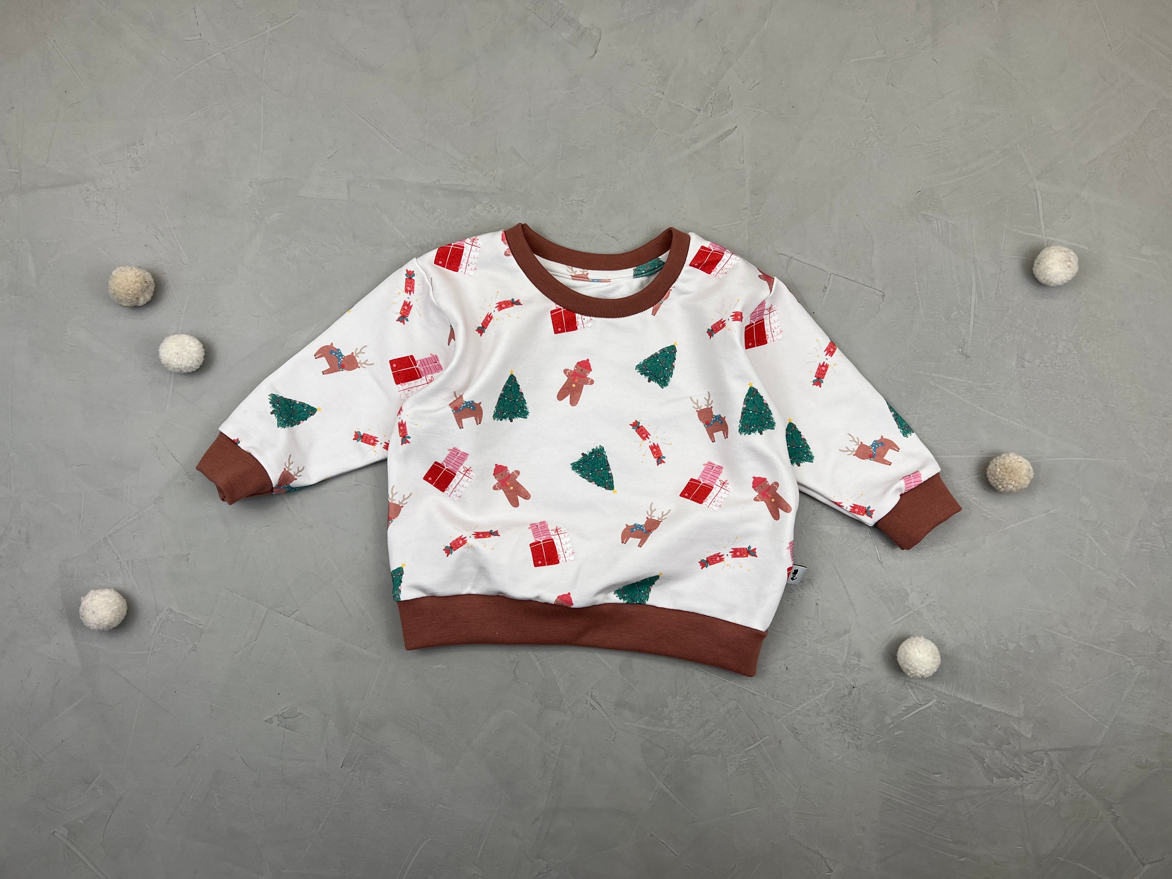 Oversize Sweatshirt - Früher war mehr Lametta (9-12 M)