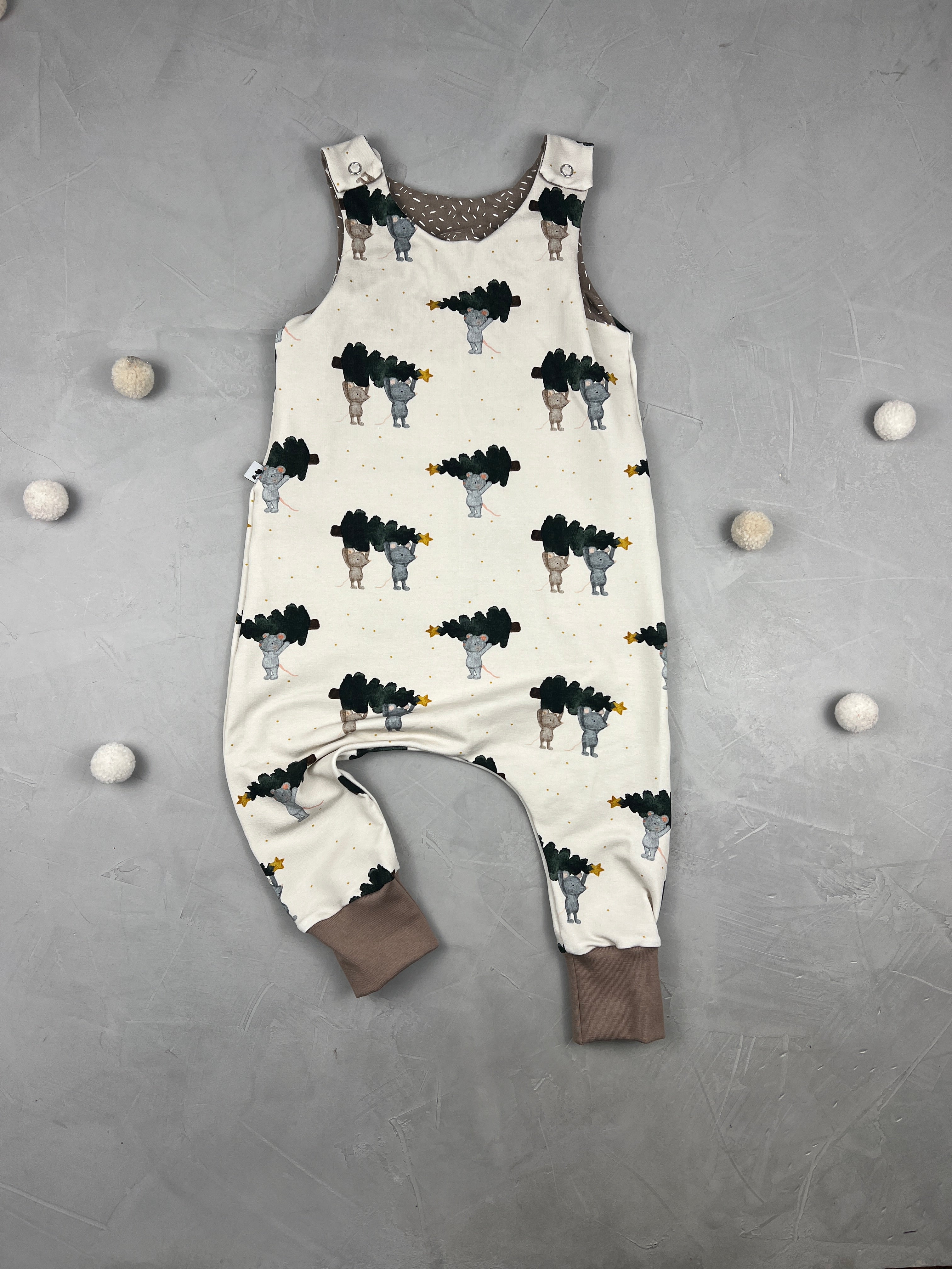 Harem Romper - Oh Tannenmaus (9-12 M)