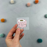 kleines Bügelbild - Rollenverteilung/rosa Maki