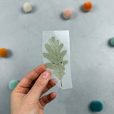 kleines Glitzerbügelbild - Blätterwetter