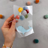 Mittleres Glitzerbügelbild - Zu schwer fürs Meer