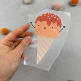 Mittleres Glitzerbügelbild - Nicecream