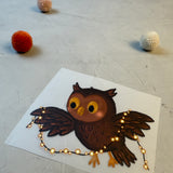 großes Bügelbild - Nachtaktiv/Eule