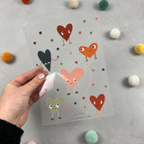 Bügelbildbogen - Herzrasen