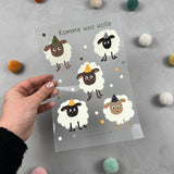 Bügelbildbogen - Komme was Wolle