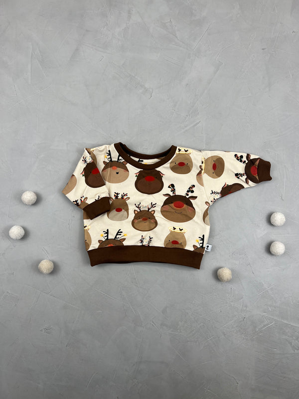 Oversize Sweatshirt - Es geweihnachtet sehr (0-3 M)