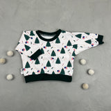 Oversize Sweatshirt - Früher war mehr Lametta (3-6 M)