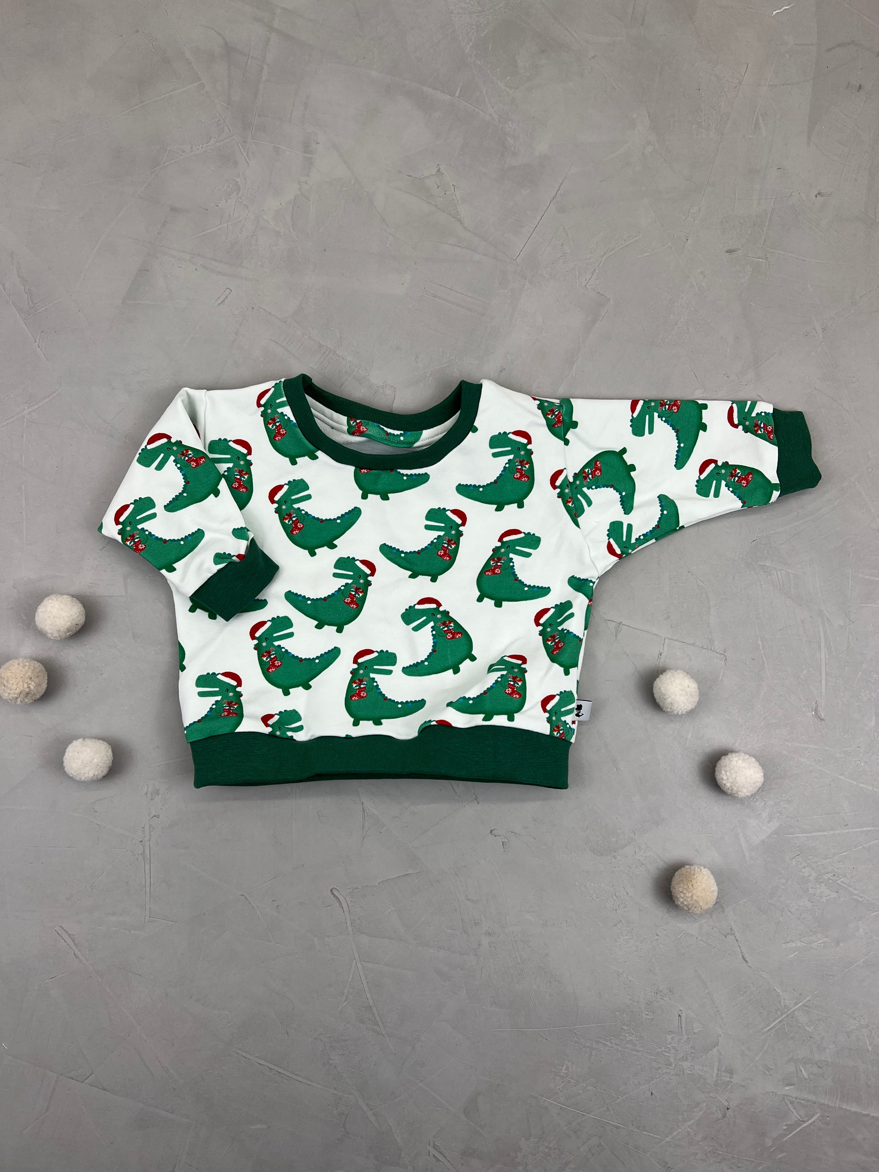 Oversize Sweatshirt - Tyranno Santa Rex (3-6 M)