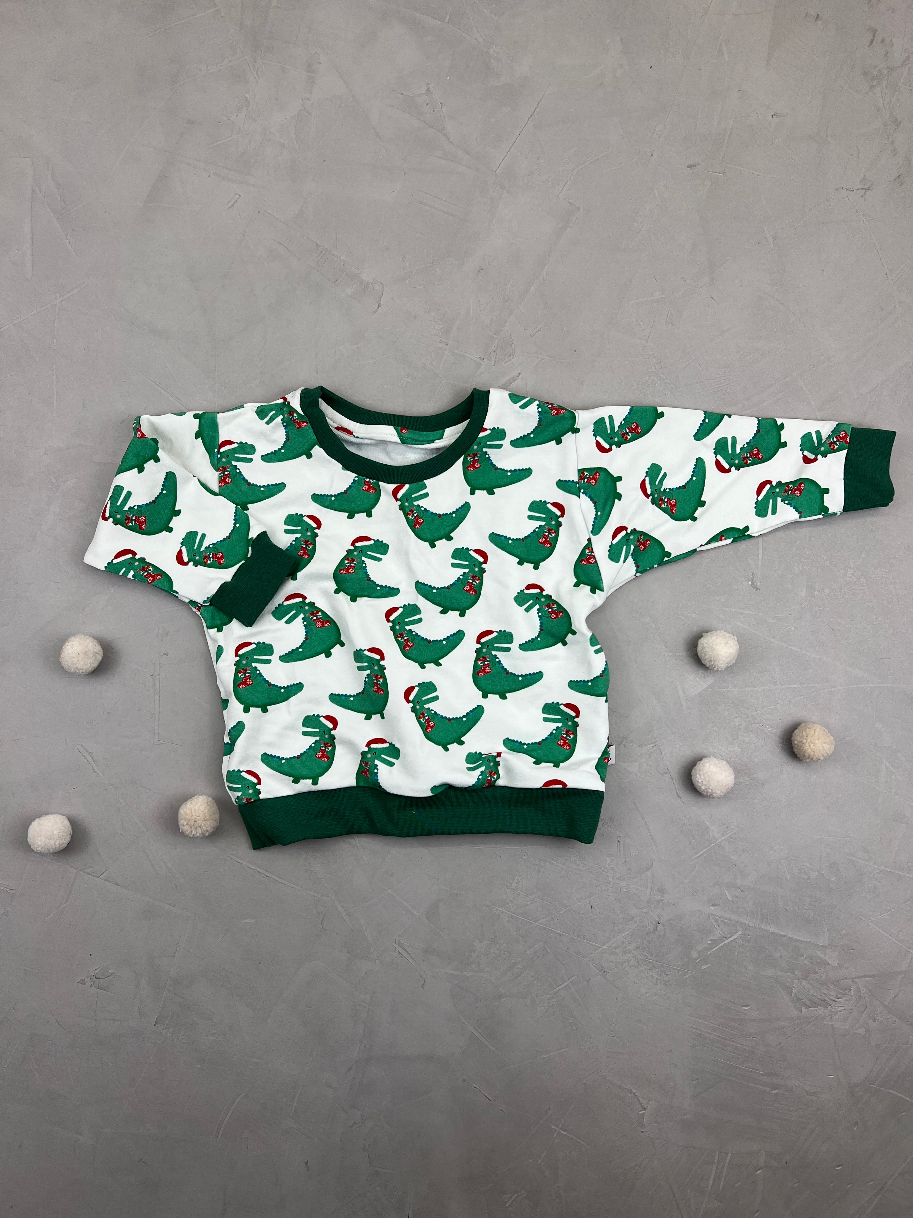 Oversize Sweatshirt - Tyranno Santa Rex (12-18 M)