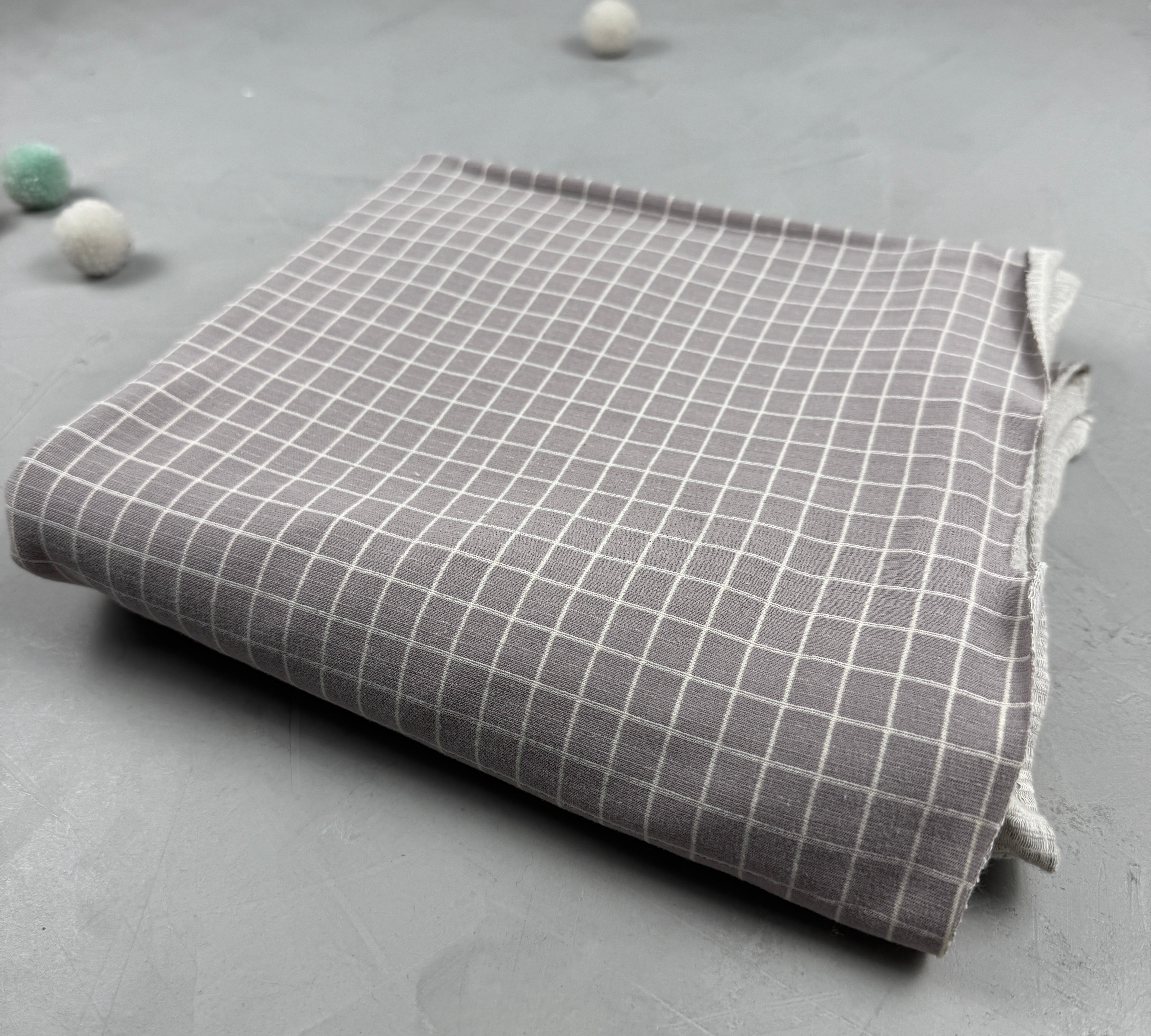 karierter Baumwolljersey