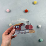 großes Bügelbild - Dampf ablassen