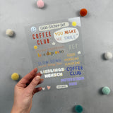 Rub-On-Stickerbogen - Positive Vibes