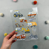 Rub-on-Stickerbogen - Kreuz & Quer