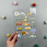 Rub-on-Stickerbogen - Mini City