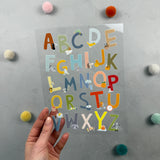 Rub-on-Stickerbogen - A bis Z