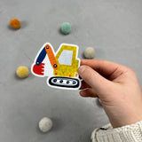 großer Magnet - Angebaggert