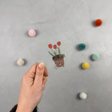 kleines Bügelbild - Lass den Topf nicht hängen