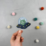 kleines Bügelbild - Ufonauten