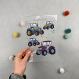 Bügelbildbogen - Treckertreff