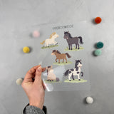 Bügelbildbogen - Ich Pferd verrückt