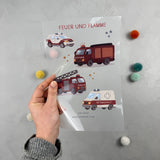 Bügelbildbogen - Feuer und Flamme