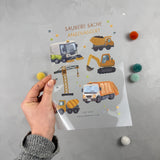 Bügelbildbogen - Angebaggert & Saubere Sache