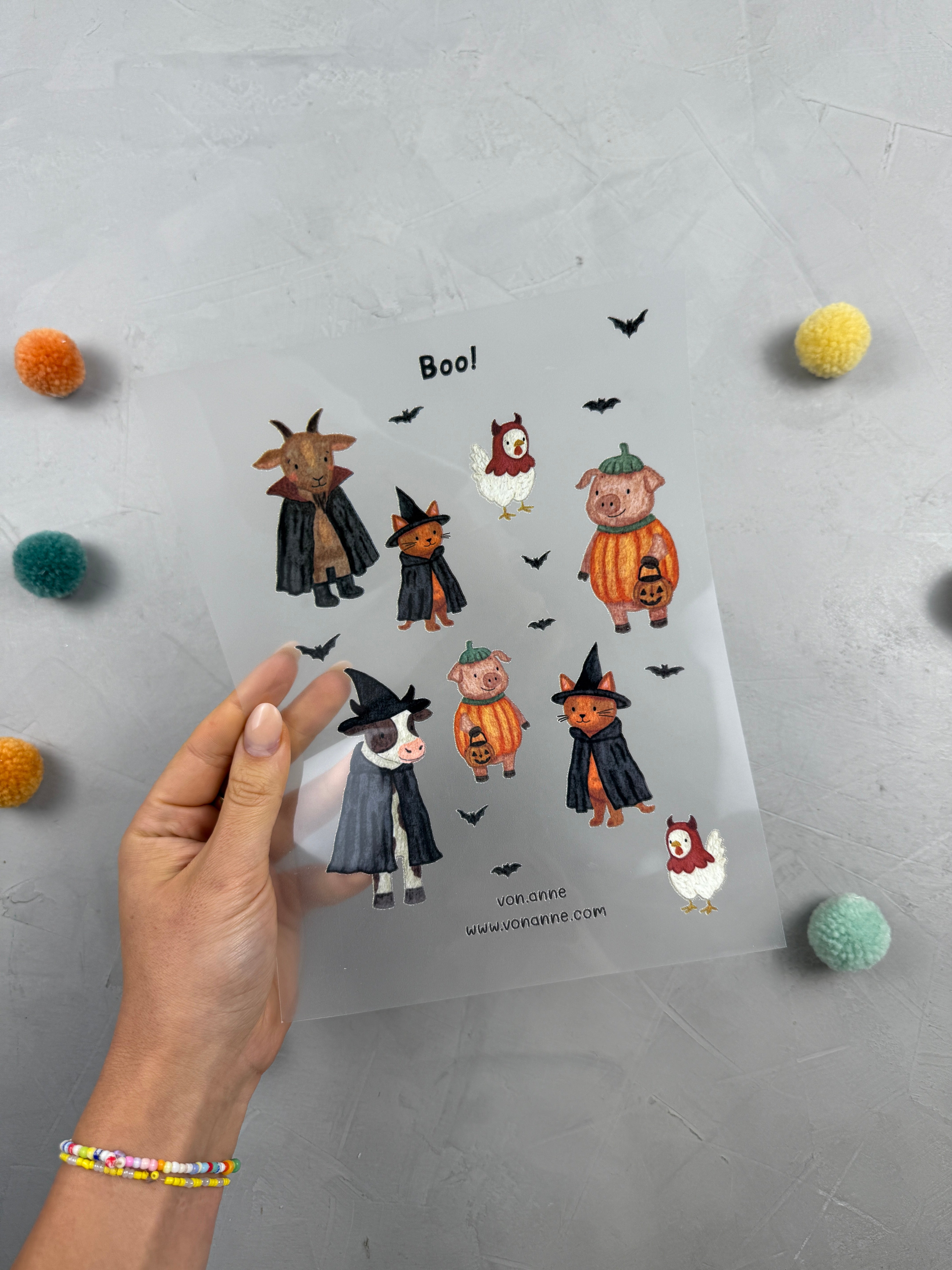 Bügelbildbogen - Boo Crew