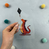 großes Bügelbild -  Drachenwind