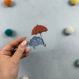 kleines Bügelbild -  Aus allen Wolken