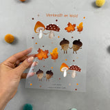 Bügelbildbogen - Verknallt im Wald