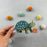 kleines Bügelbild -  Hoch sollst du leben/Schildkröte