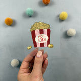 kleines Bügelbild -  Popcorn