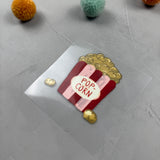 kleines Bügelbild -  Popcorn