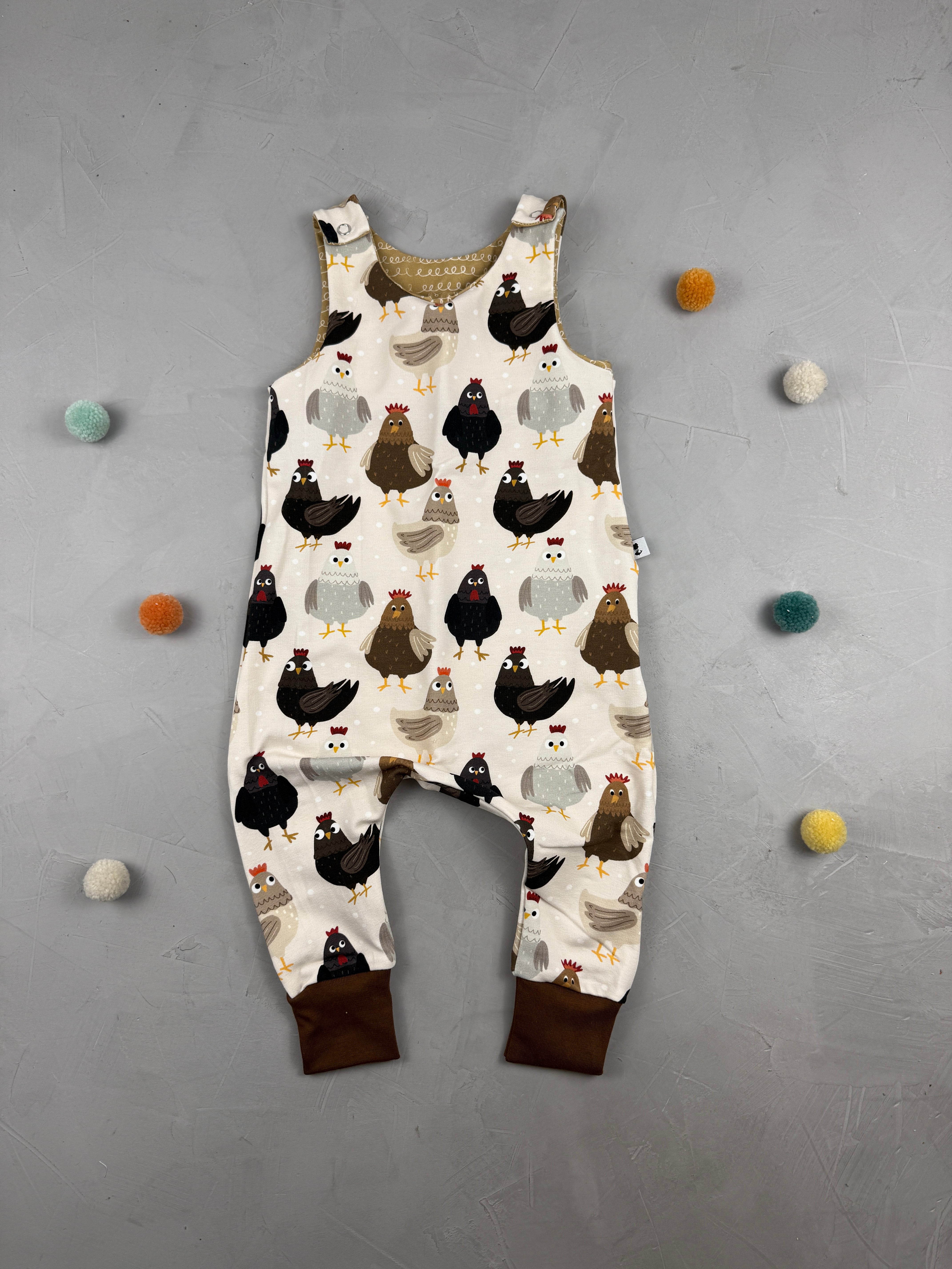 Harem Romper - Hühnerhaufen (Gr. 9-12 M)