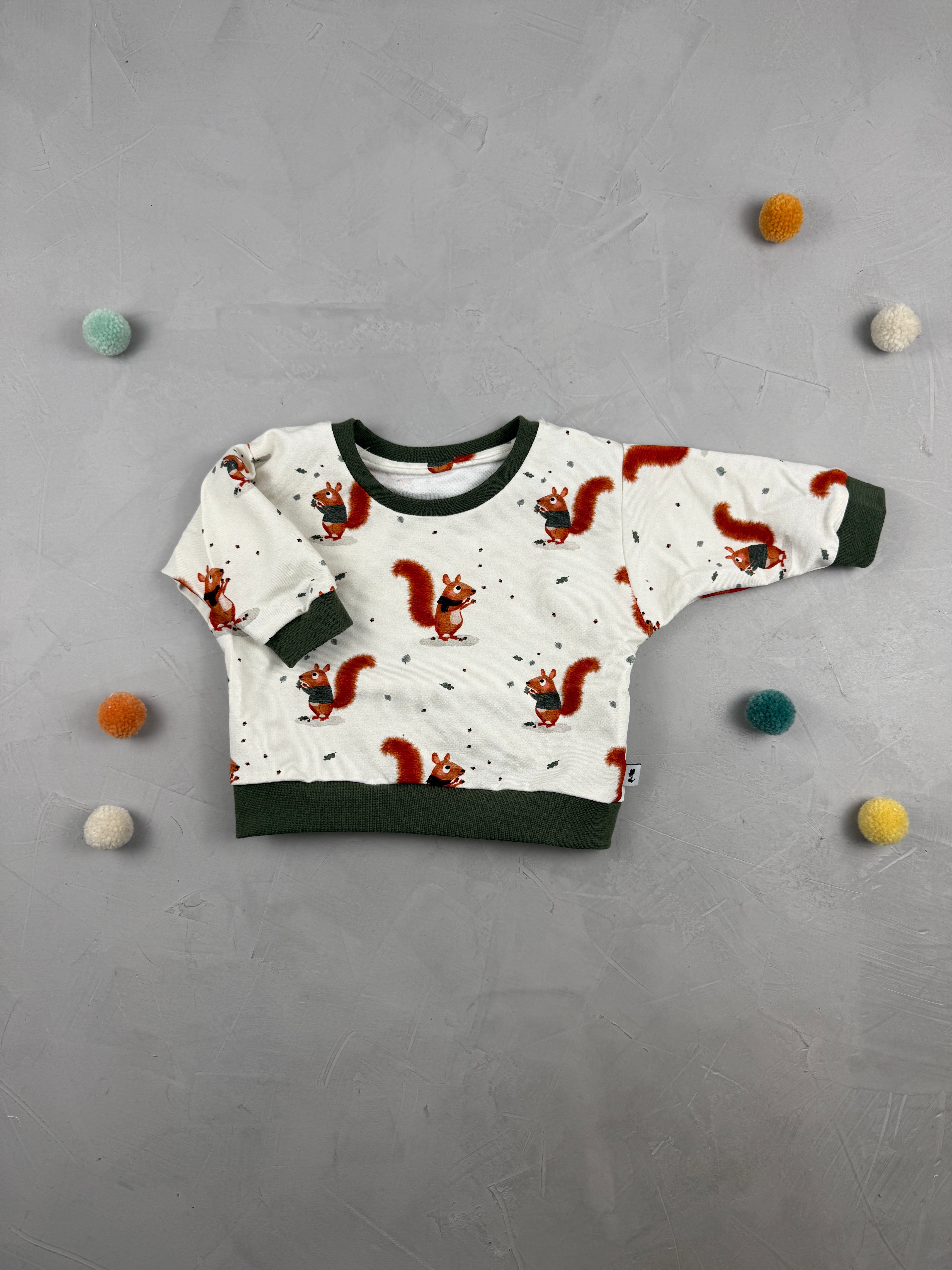 Oversize Sweater - Herbsthörnchen (3-6 M)