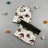 Beanie/Loop-Set - Schneckenpost/Dschungel