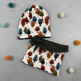 Beanie/Loop-Set - Vor lauter Bäumen/Dschungel