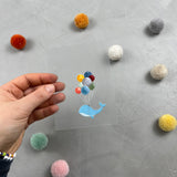 kleines Bügelbild - Wal/zu schwer für's Meer