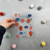 Bügelbildbogen - All the single berries