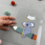 großes Bügelbild - Du bist toll/Koala