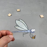 kleines Bügelbild - Fluggesellschaft/blau