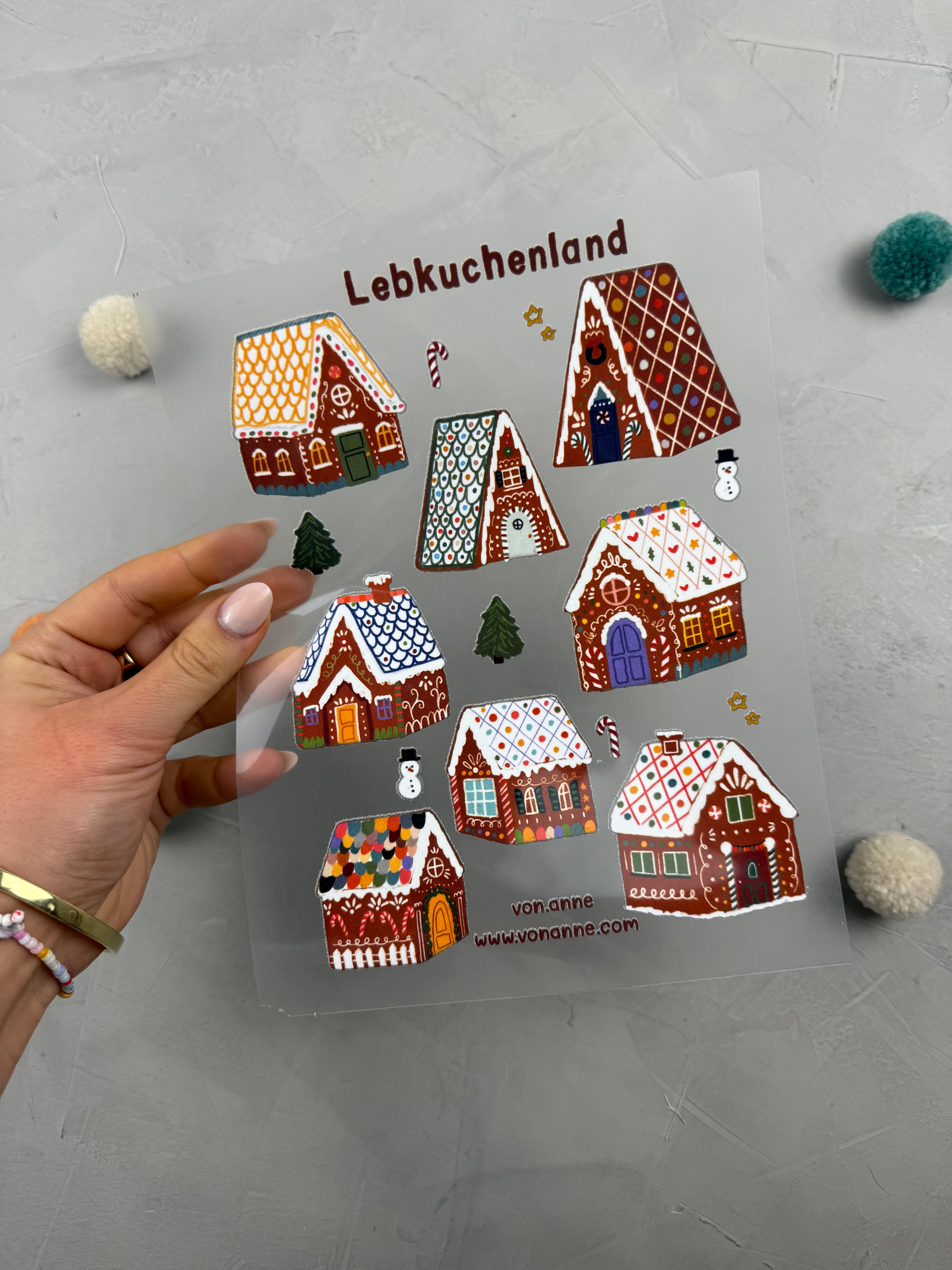 Bügelbildbogen - Lebkuchenland