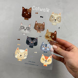 Bügelbildbogen - Catwalk