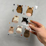 Bügelbildbogen - Das Leben ist ein Ponyhof