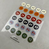 Bügelbildbogen - Größenetiketten (62-92)