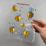 Bügelbildbogen - Hummelgetummel