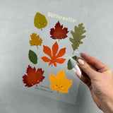 Bügelbildbogen - Blätterwetter