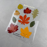 Bügelbildbogen - Blätterwetter